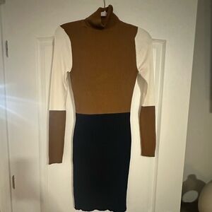 Colorblock Sweater Dress